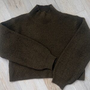 Saltwater LUXE Olive Turtleneck Sweater